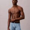 Boxeri cu monogramă grafică din Cotton Stretch, pachet de 3 bucăți