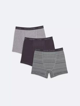 Boxeri din bumbac Cotton Stretch cu logo pentru băieți, pachet de 2