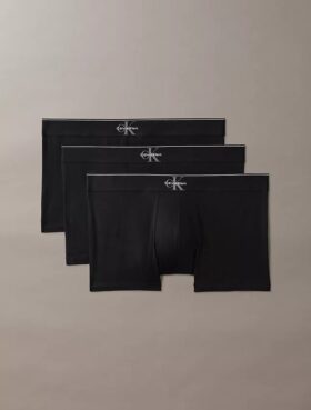 Boxeri din bumbac Cotton Stretch cu monogramă grafică, pachet de 3 Trunchi