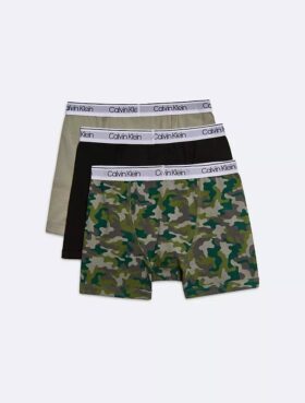Boxeri din bumbac Cotton Stretch pentru băieți, pachet de 3