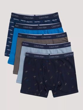Boxeri din bumbac Cotton Stretch pentru băieți, pachet de 5