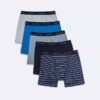 Boxeri din bumbac Cotton Stretch pentru băieți, pachet de 5