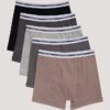 Boxeri din bumbac Cotton Stretch pentru băieți, pachet de 5