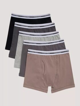 Boxeri din bumbac Cotton Stretch pentru băieți, pachet de 5