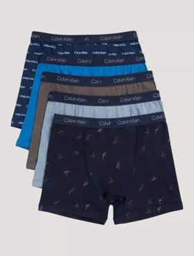 Boxeri din bumbac Cotton Stretch pentru băieți, pachet de 5