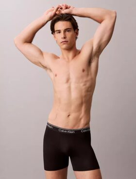 Boxeri din microfibră elastică, pachet de 3 Boxeri Brief