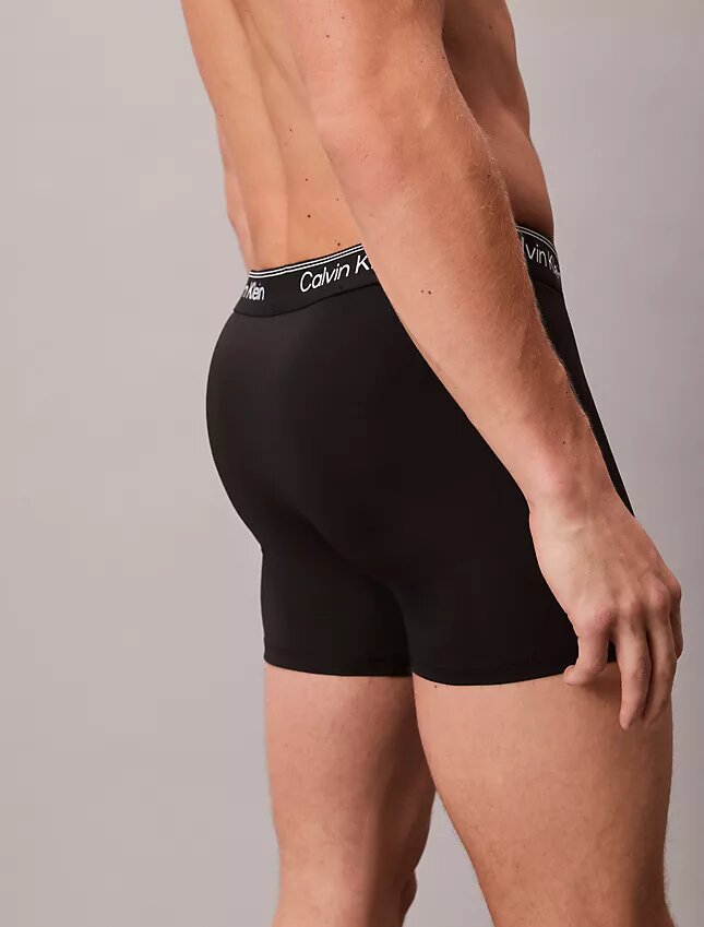 Boxeri din microfibră elastică, pachet de 3 Boxeri Brief Boxeri din microfibră elastică, pachet de 3 Boxeri Brief