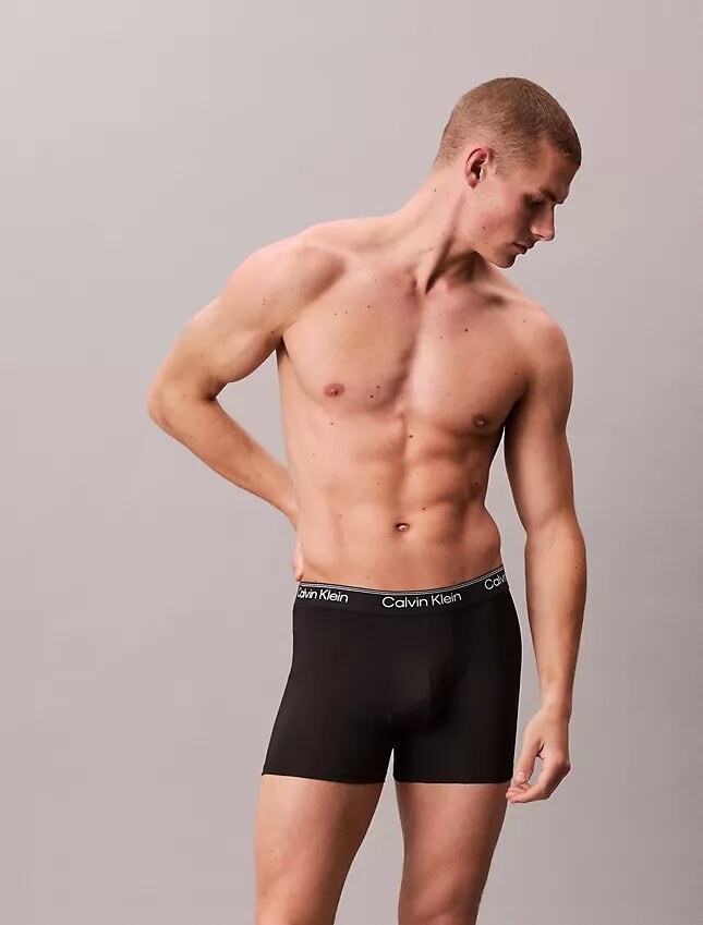 Boxeri din microfibră elastică, pachet de 3 Boxeri Brief Boxeri din microfibră elastică, pachet de 3 Boxeri Brief