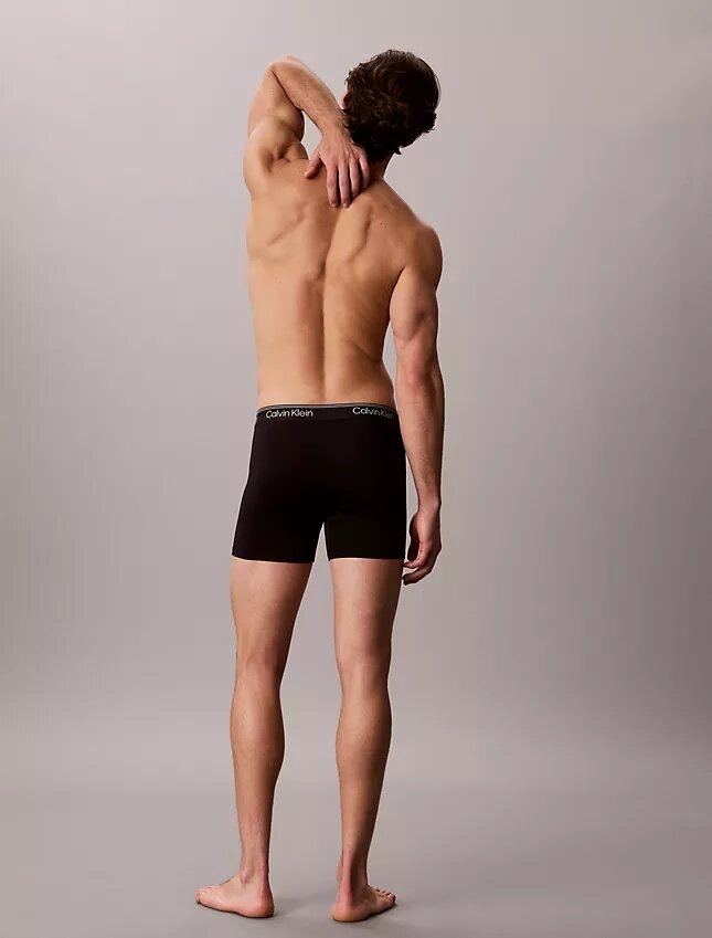 Boxeri din microfibră elastică, pachet de 3 Boxeri Brief Boxeri din microfibră elastică, pachet de 3 Boxeri Brief