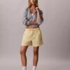 Boxeri din poplin de bumbac cu dungi Boxeri din poplin de bumbac cu dungi