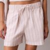 Boxeri din poplin de bumbac cu dungi Boxeri din poplin de bumbac cu dungi