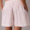 Boxeri din poplin de bumbac cu dungi Boxeri din poplin de bumbac cu dungi