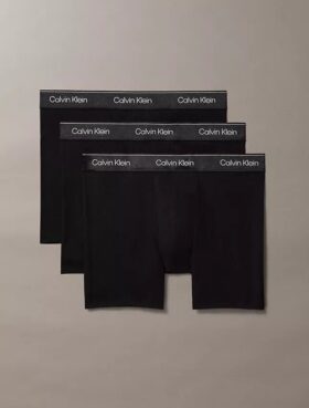 Boxeri Icon din bumbac Cotton Stretch metalizat, pachet de 3 Boxeri