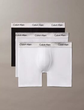 Boxeri Icon din bumbac Cotton Stretch metalizat, pachet de 3 Boxeri