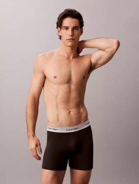 Boxeri Icon din bumbac Cotton Stretch metalizat, pachet de 3 Boxeri
