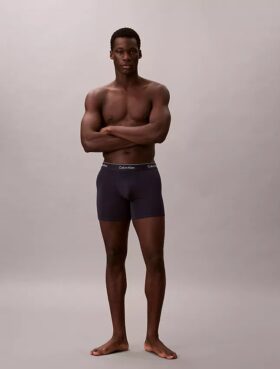 Boxeri Icon din bumbac Cotton Stretch, pachet de 3 Boxer Brief