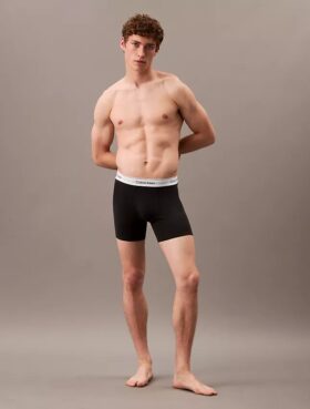 Boxeri Icon din bumbac Cotton Stretch, pachet de 3 Boxer Brief