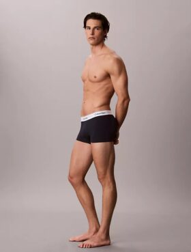 Boxeri iconici din bumbac Cotton Stretch cu talie joasă Low Rise Trunk