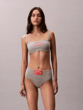 Bralette bandeau clasică Heritage din Cotton Stretch, ușor căptușită