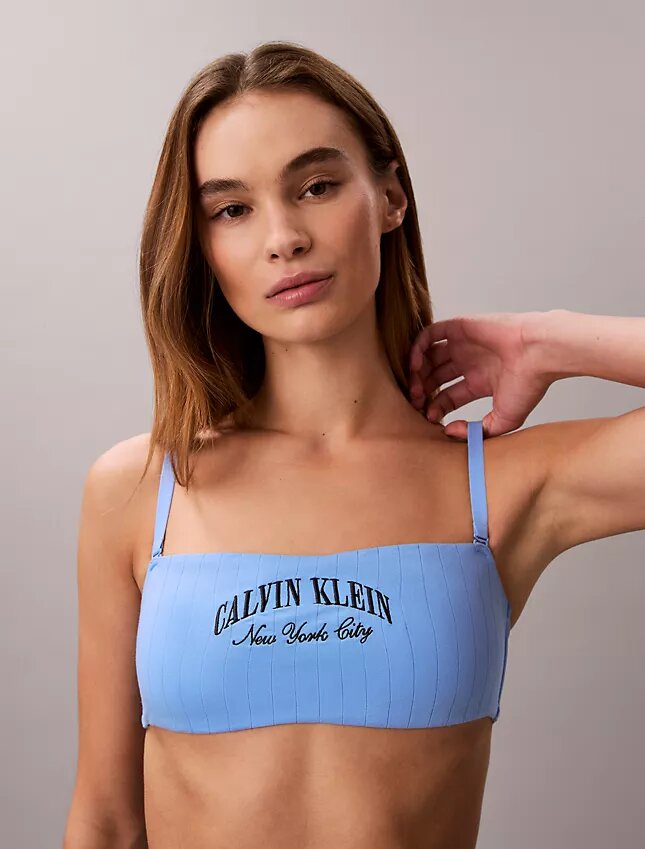 Bralette bandeau clasică Heritage din Cotton Stretch, ușor căptușită Bralette bandeau clasică Heritage din Cotton Stretch, ușor căptușită