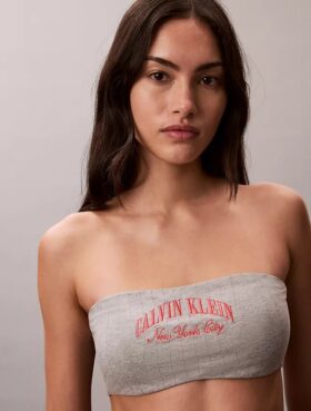 Bralette bandeau clasică Heritage din Cotton Stretch, ușor căptușită