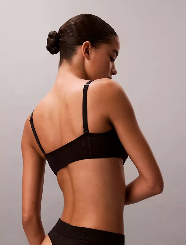 Bralette bandeau clasică Heritage din Cotton Stretch, ușor căptușită Bralette bandeau clasică Heritage din Cotton Stretch, ușor căptușită