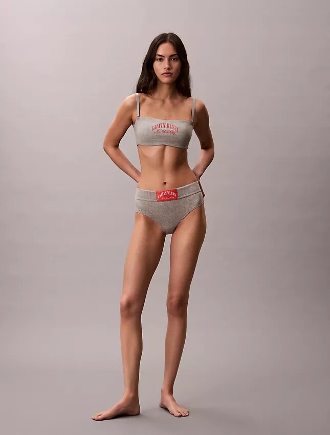 Bralette bandeau clasică Heritage din Cotton Stretch, ușor căptușită Bralette bandeau clasică Heritage din Cotton Stretch, ușor căptușită