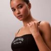 Bralette bandeau clasică Heritage din Cotton Stretch, ușor căptușită Bralette bandeau clasică Heritage din Cotton Stretch, ușor căptușită