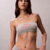 Bralette bandeau clasică Heritage din Cotton Stretch, ușor căptușită Bralette bandeau clasică Heritage din Cotton Stretch, ușor căptușită