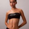Bralette bandeau clasică Heritage din Cotton Stretch, ușor căptușită Bralette bandeau clasică Heritage din Cotton Stretch, ușor căptușită