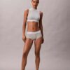 Bralette cu guler înalt, ușor căptușită, din bumbac Modal