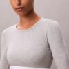 Bralette cu mâneci lungi, ușor căptușită, din bumbac Modal Icon