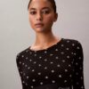 Bralette cu mâneci lungi, ușor căptușită, din bumbac Modal Icon