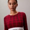 Bralette cu mâneci lungi, ușor căptușită, din bumbac Modal Icon