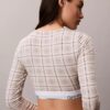 Bralette cu mâneci lungi, ușor căptușită, din bumbac Modal Icon
