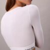 Bralette cu mâneci lungi, ușor căptușită, din bumbac Modal Icon