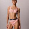 Bralette de baie cu monogramă grafică