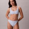 Bralette de baie cu monogramă grafică