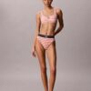 Bralette de baie cu monogramă grafică