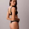 Bralette de baie cu monogramă grafică