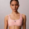 Bralette de baie cu monogramă grafică