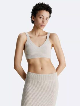 Bralette din amestec de lână cu nervuri