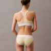 Bralette din bumbac Modal elastic cu nervuri, ușor căptușită
