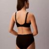 Bralette elastică din microfibră cu monogramă grafică, ușor căptușită Bralette elastică din microfibră cu monogramă grafică, ușor căptușită
