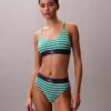 Bralette elastică din microfibră Unlined cu Monogram grafică, fără căptușeală Bralette elastică din microfibră Unlined cu Monogram grafică, fără căptușeală