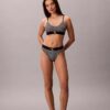 Bralette elastică din microfibră Unlined cu Monogram grafică, fără căptușeală Bralette elastică din microfibră Unlined cu Monogram grafică, fără căptușeală