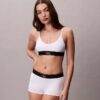Bralette elastică din microfibră Unlined cu Monogram grafică, fără căptușeală Bralette elastică din microfibră Unlined cu Monogram grafică, fără căptușeală