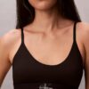 Bralette elastică din microfibră Unlined cu Monogram grafică, fără căptușeală Bralette elastică din microfibră Unlined cu Monogram grafică, fără căptușeală