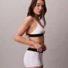 Bralette elastică din microfibră Unlined cu Monogram grafică, fără căptușeală Bralette elastică din microfibră Unlined cu Monogram grafică, fără căptușeală