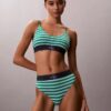 Bralette elastică din microfibră Unlined cu Monogram grafică, fără căptușeală Bralette elastică din microfibră Unlined cu Monogram grafică, fără căptușeală